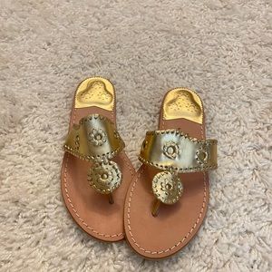 Women's Jacks Flat Sandal - Gold